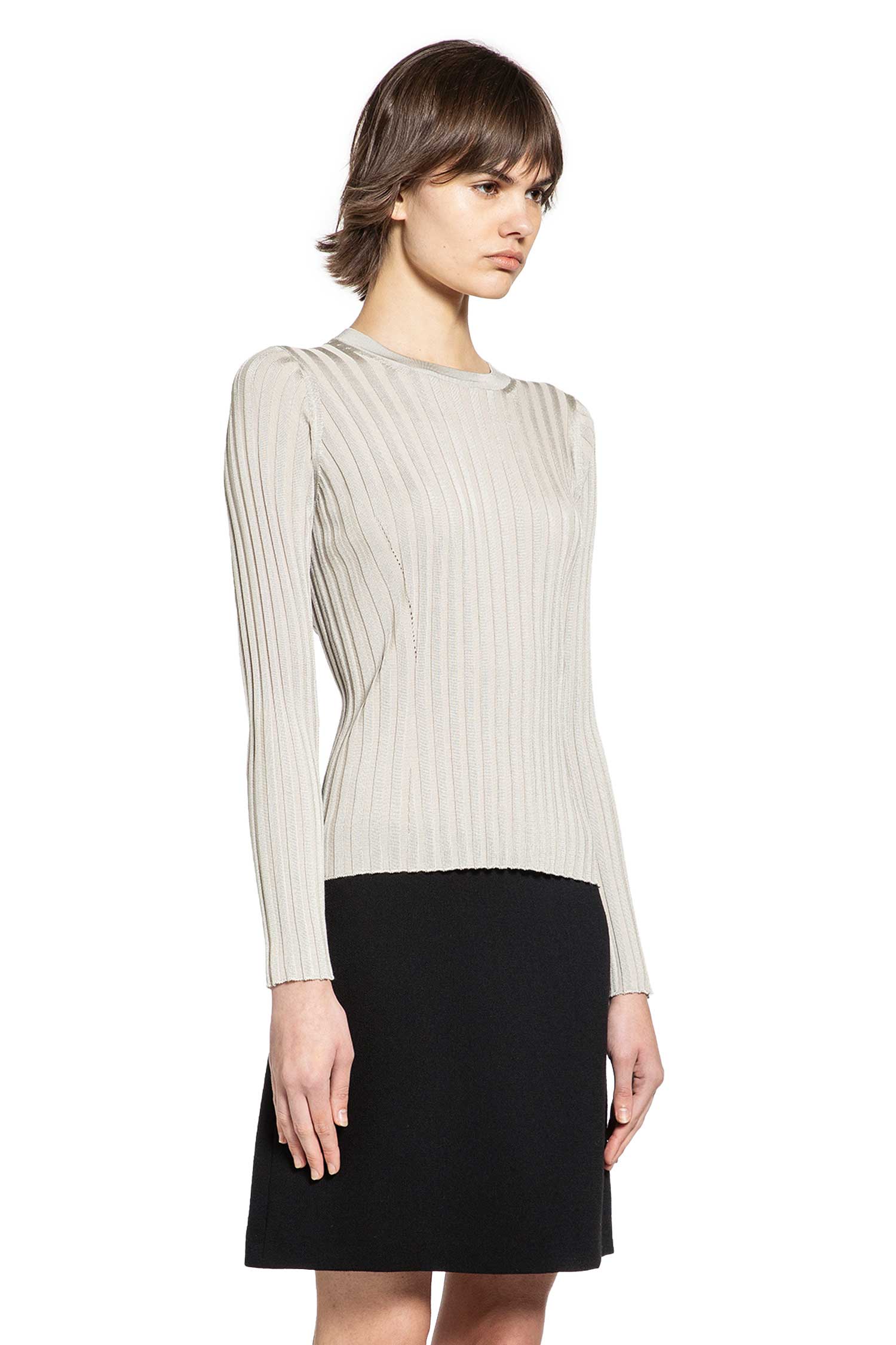 Versace Ribbed-Knit Cotton Viscose Sweater, view 2