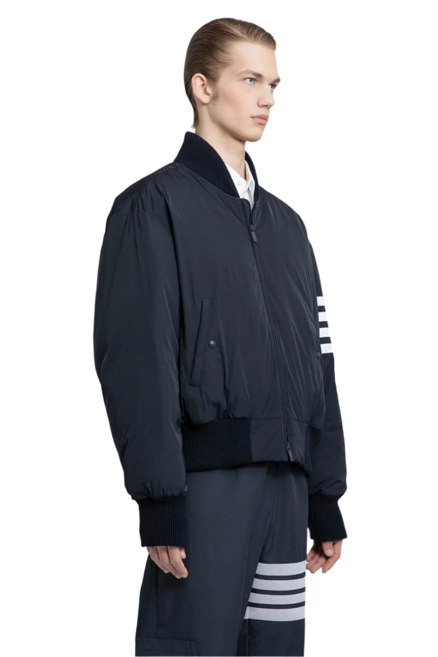 Thom Browne 4-Bar Down Filled Blouson Jacket, view 2