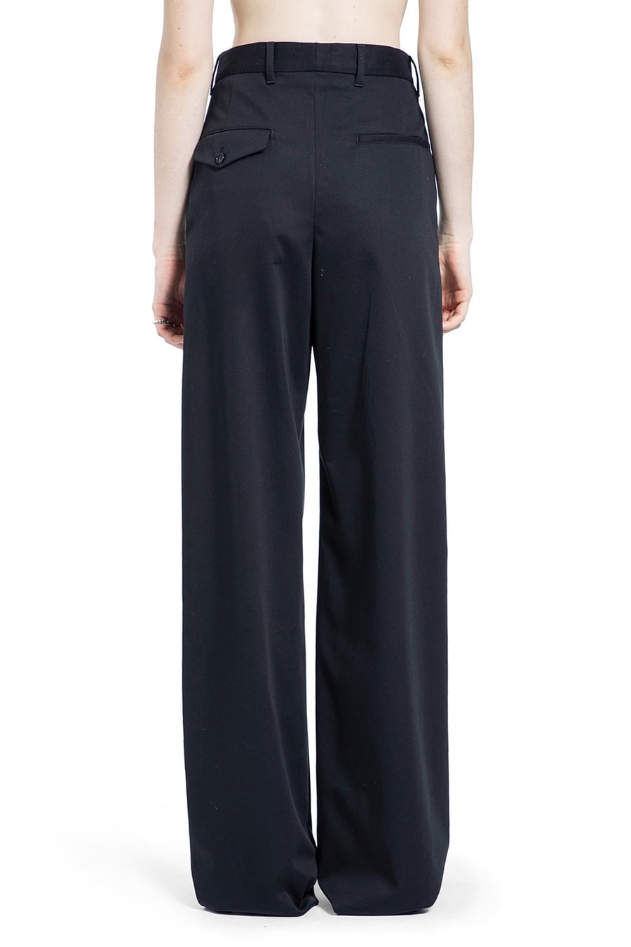 Ann Demeulemeester Nouk Wide Leg Pleated Trousers, view 4