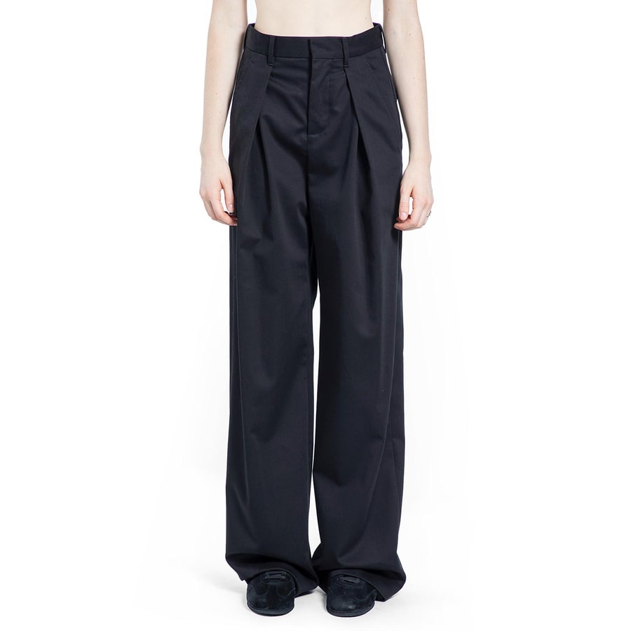 Ann Demeulemeester Nouk Wide Leg Pleated Trousers, view 6