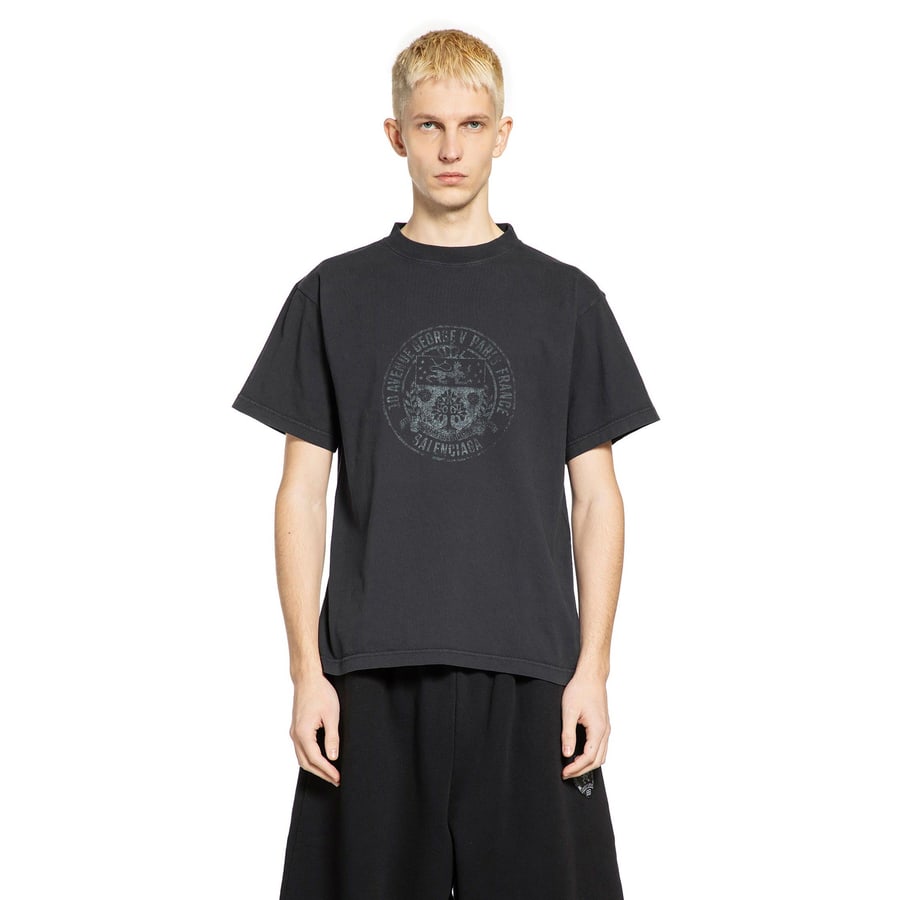 Balenciaga Crest Logo T-Shirt, view 5