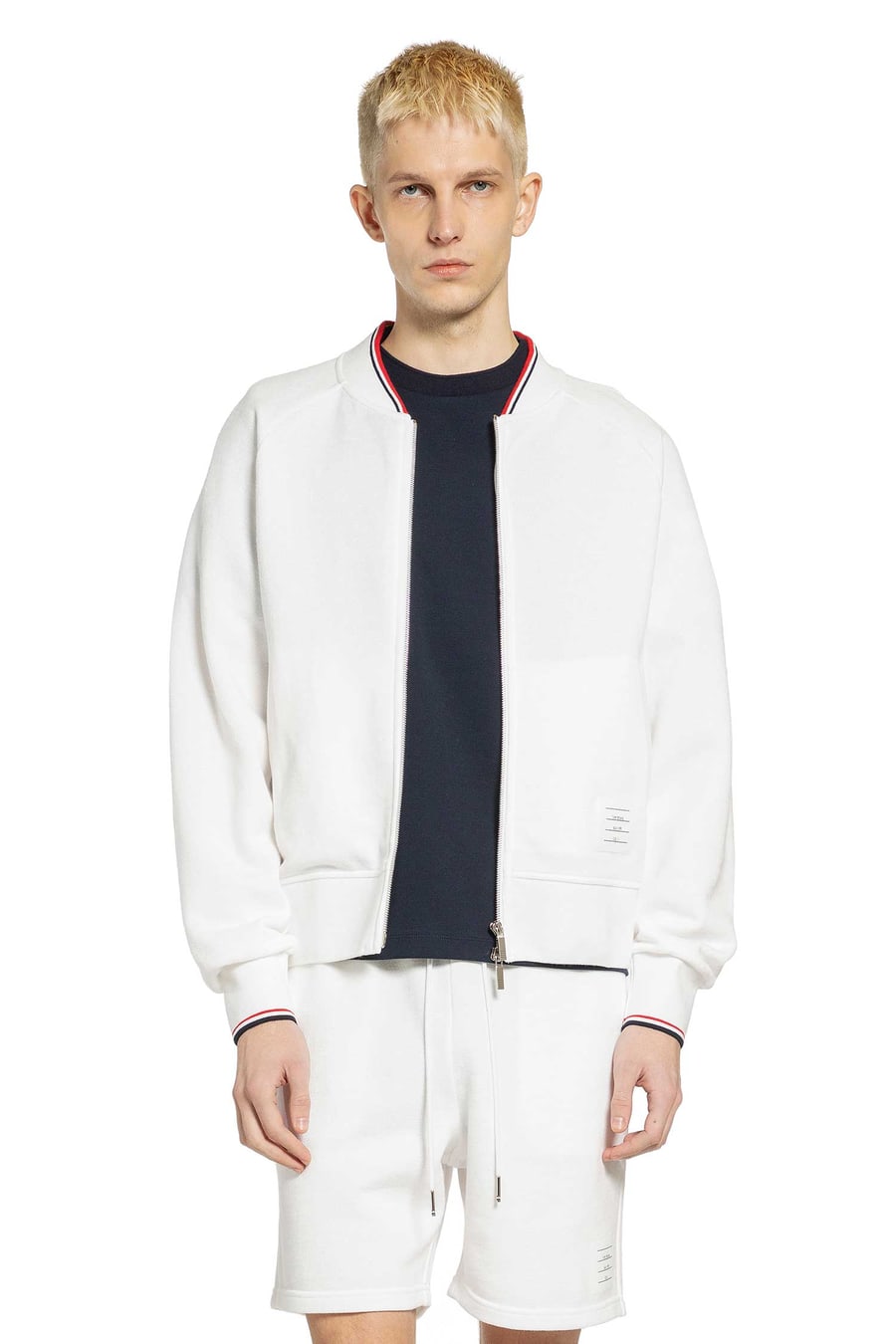 Thom Browne Bomber in Piqué Loopback