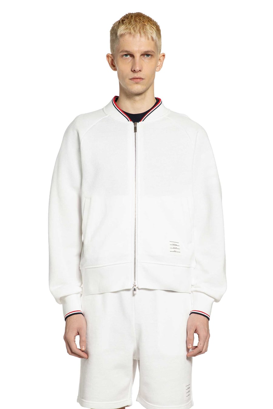 Thom Browne Bomber in Piqué Loopback, view 2