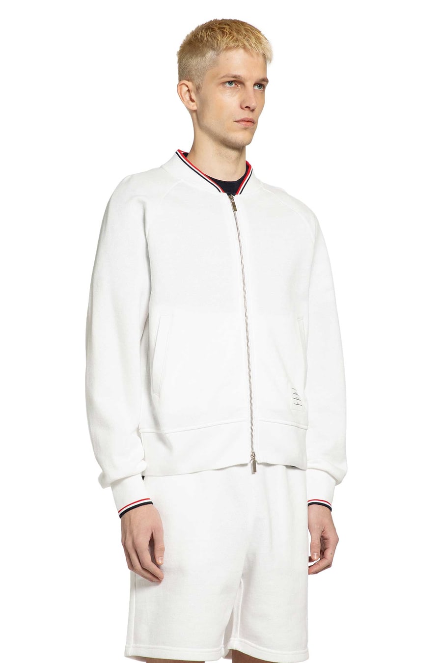 Thom Browne Bomber in Piqué Loopback, view 3
