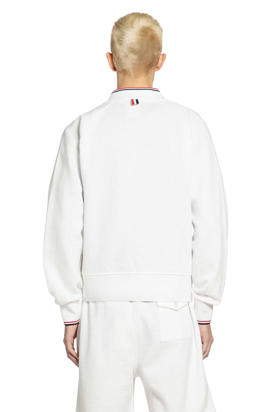 Thom Browne Bomber in Piqué Loopback, view 4