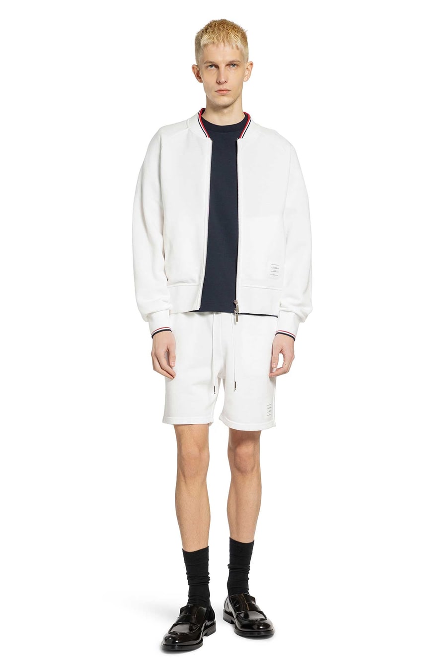 Thom Browne Bomber in Piqué Loopback, view 5