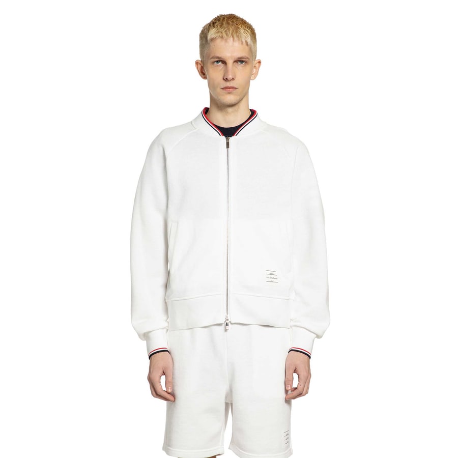 Thom Browne Bomber in Piqué Loopback, view 6