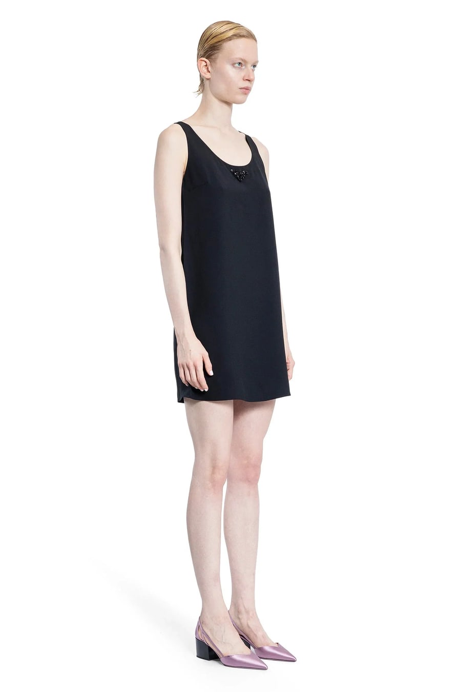 Prada Sablé Slip Dress, view 2
