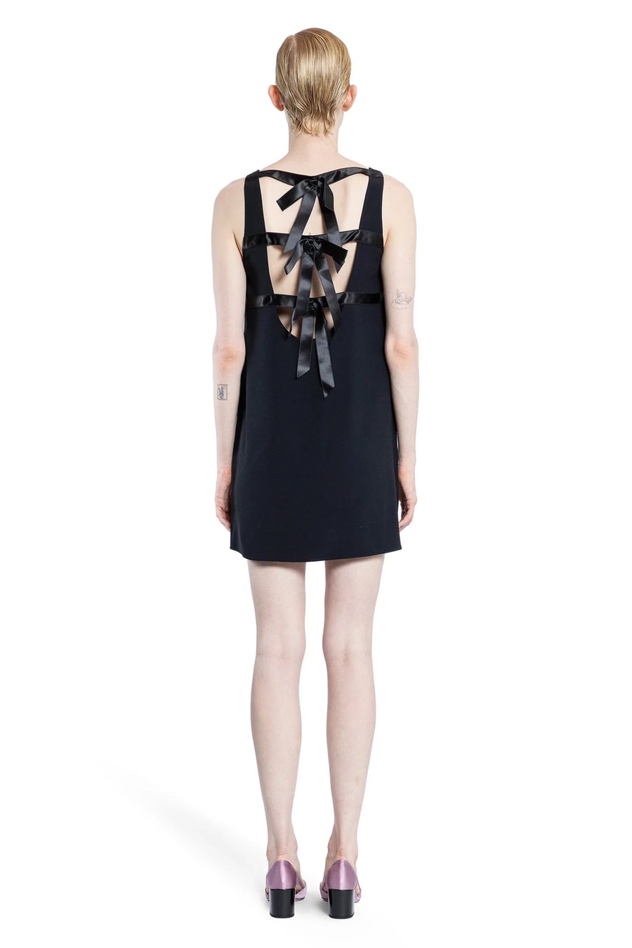 Prada Sablé Slip Dress, view 3
