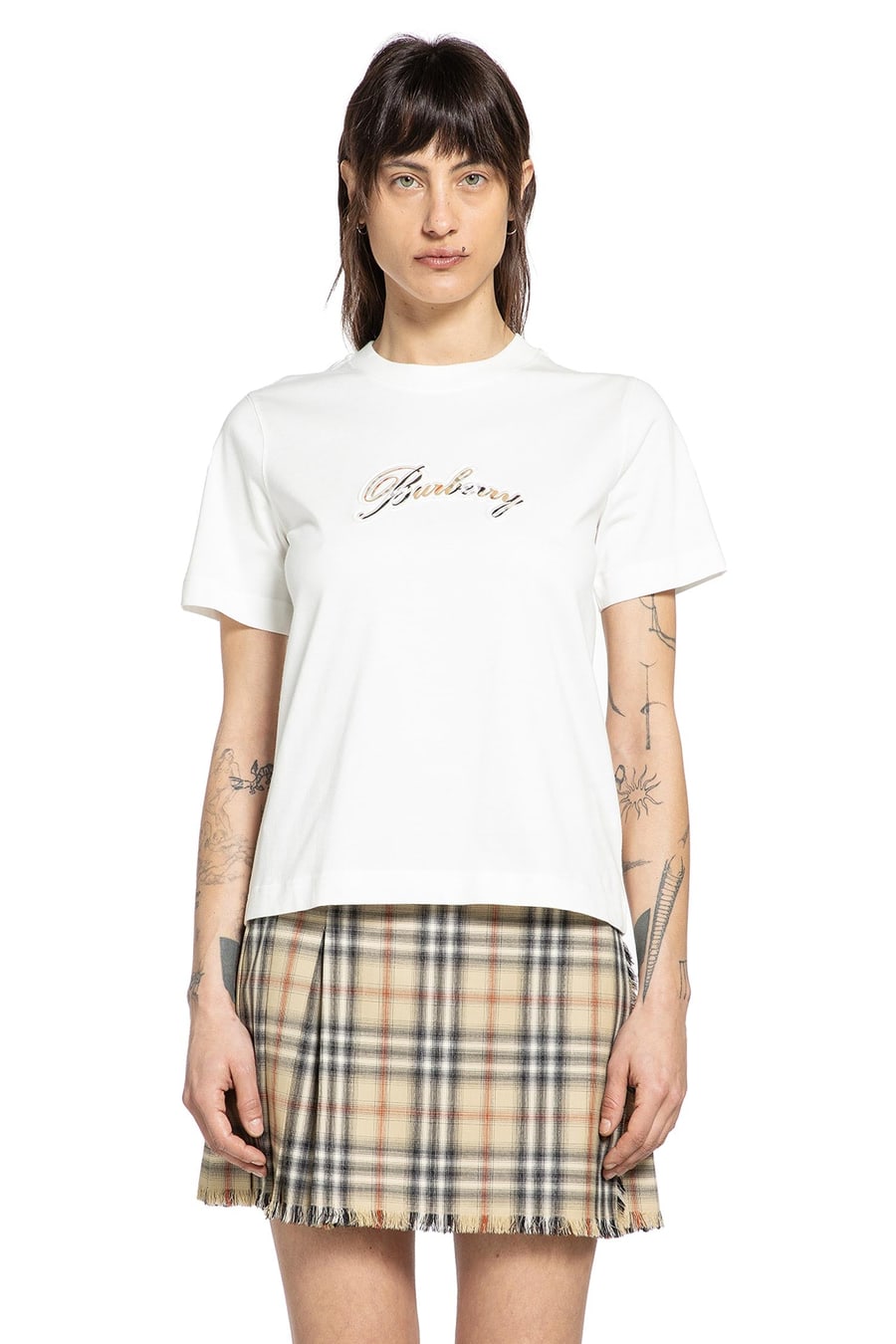 Burberry Cursive Logo Cotton T-Shirt, view 2