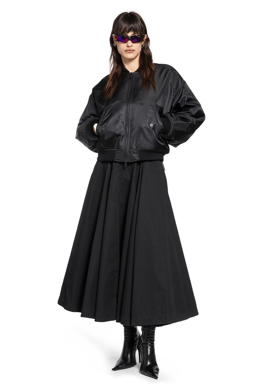 Balenciaga Godet Maxi Skirt, view 6