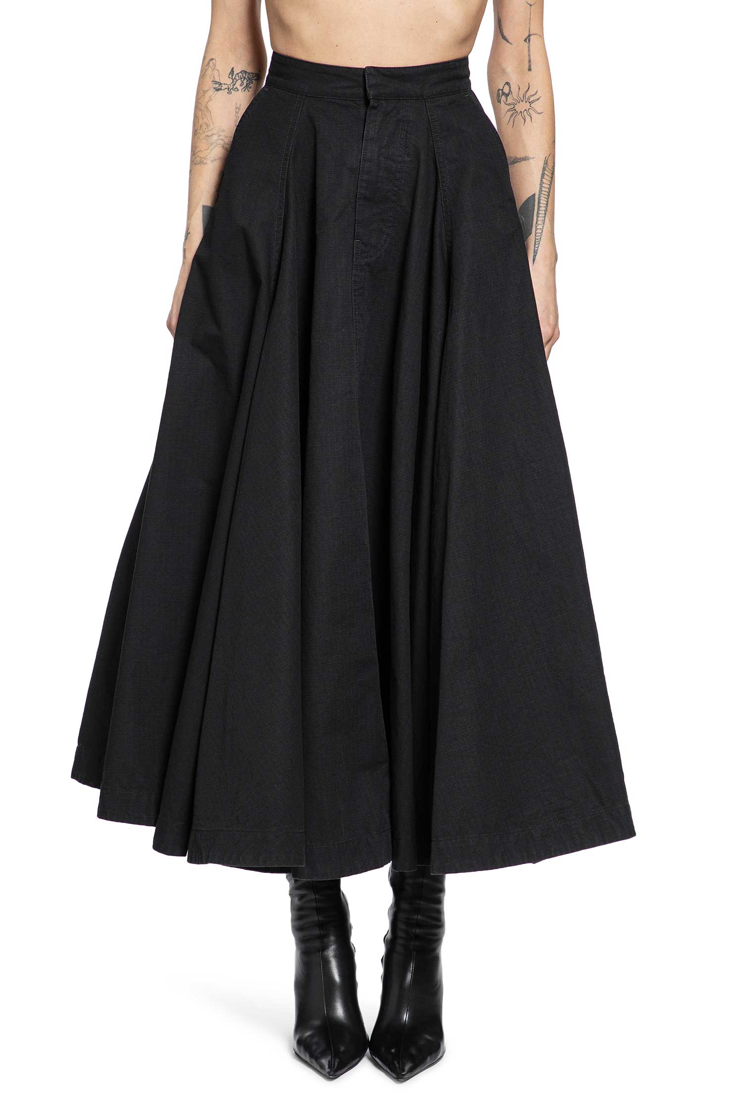 Balenciaga Godet Maxi Skirt, view 2