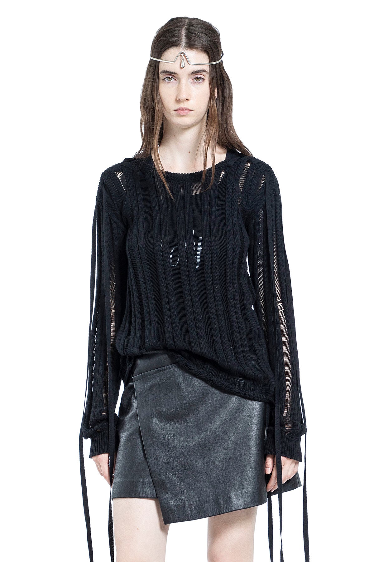 Ann Demeulemeester Gala Ladder Stitch Sweater