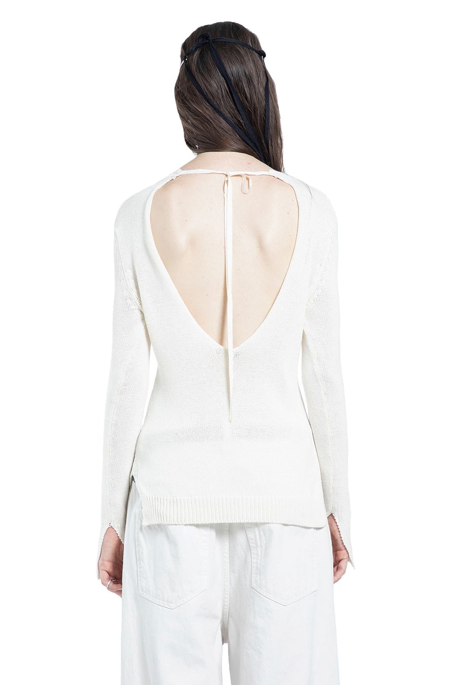 Ann Demeulemeester Weja Open Back Sweater, view 4