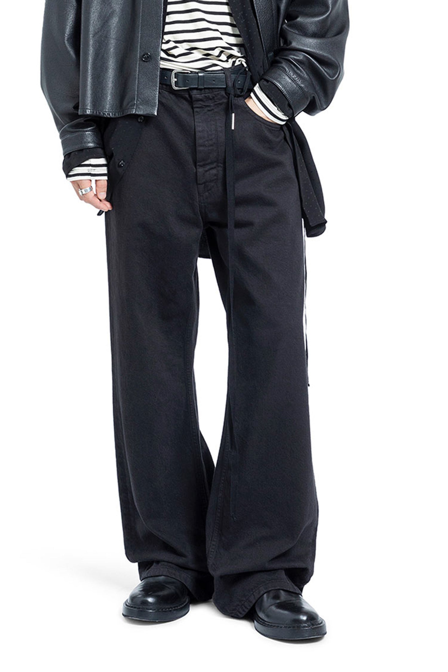 Ann Demeulemeester Modest 5 Pockets Relaxed Flared Trousers