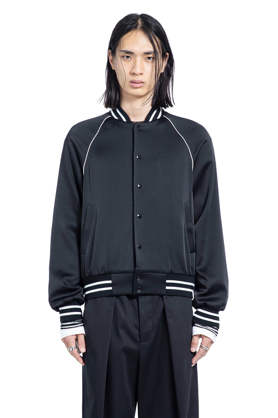 Ann Demeulemeester Esko Bomber in Cady Satin, view 2
