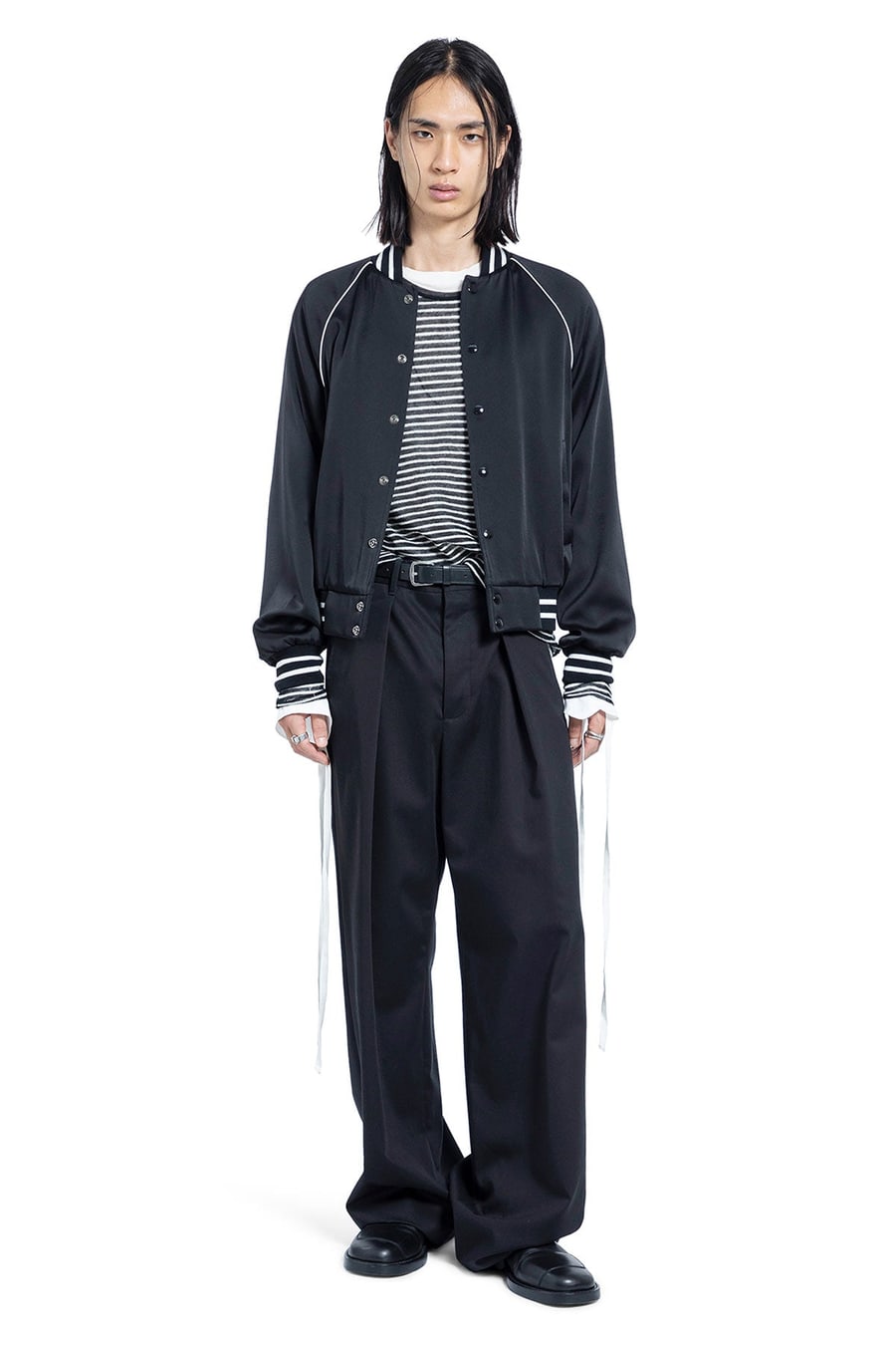Ann Demeulemeester Esko Bomber in Cady Satin, view 7