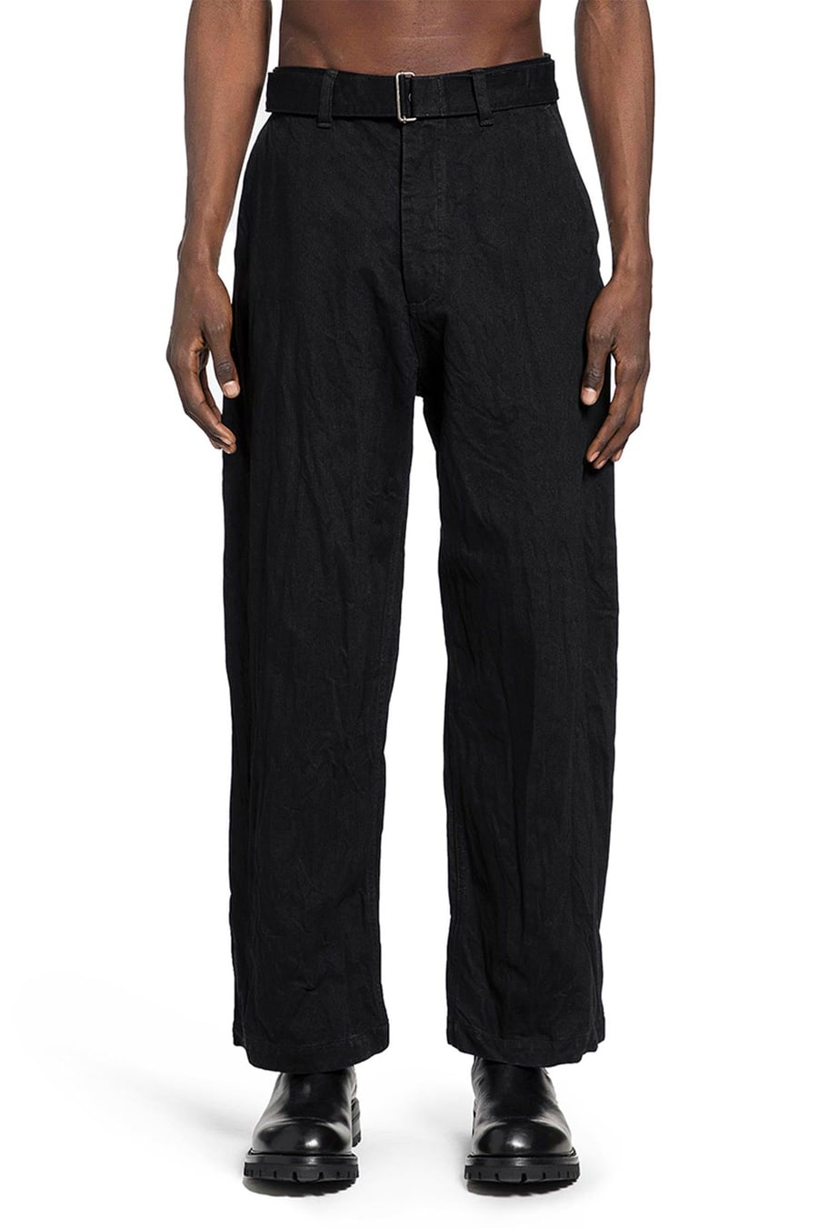 STUDIO NICHOLSON Now Crinkle Jeans, view 2