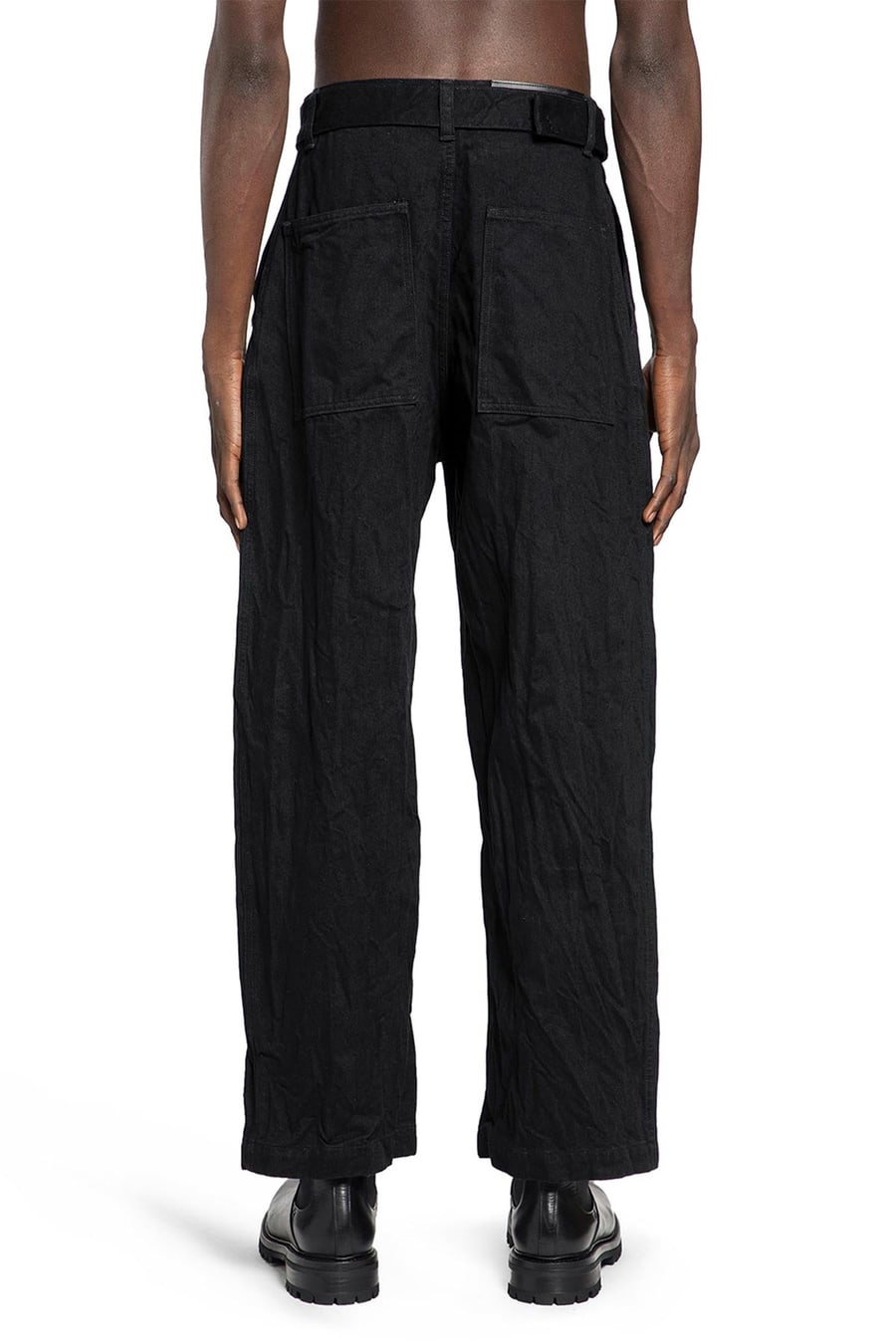 STUDIO NICHOLSON Now Crinkle Jeans, view 4