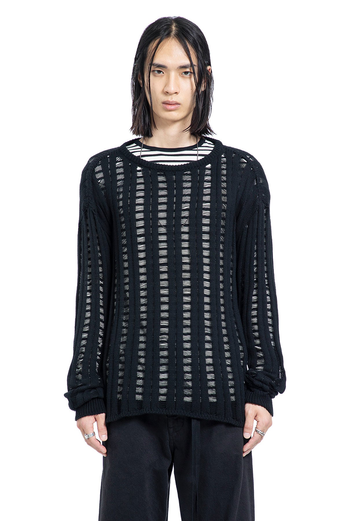 Ann Demeulemeester Danial Ladder Stitch Sweater