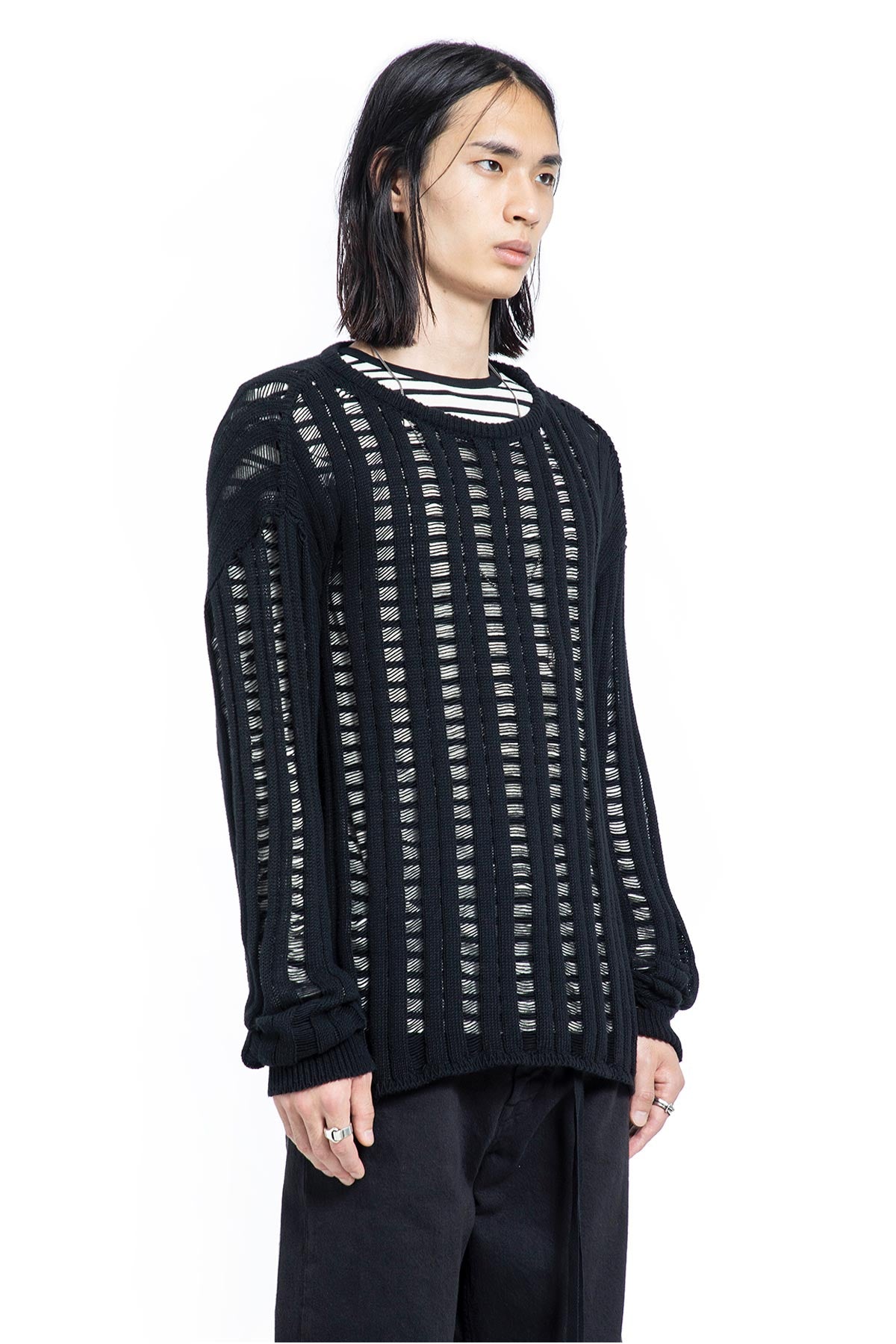 Ann Demeulemeester Danial Ladder Stitch Sweater, view 2