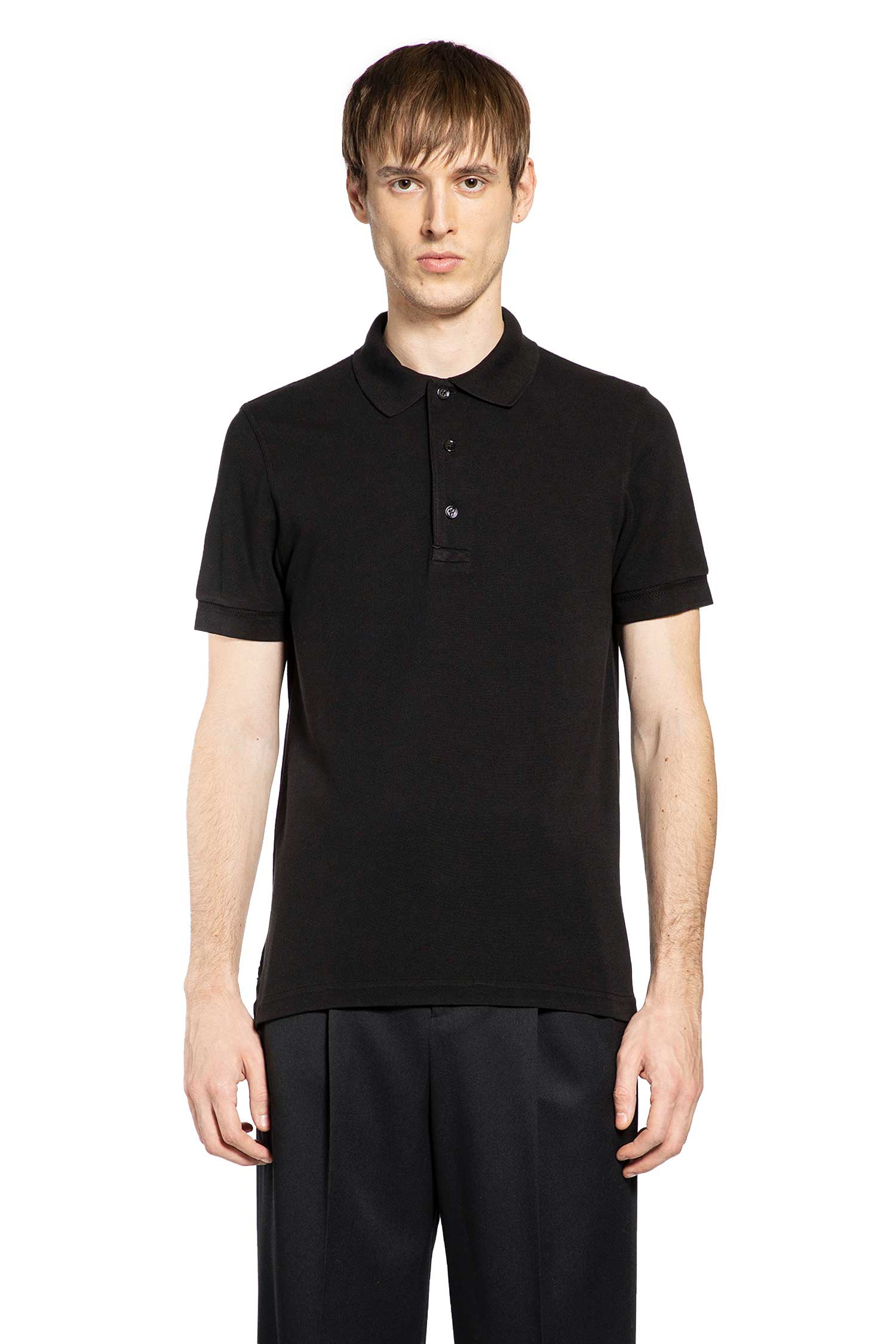 Tom Ford Cut and Sewn Shirt Sleeve Polo Shirt, view 2