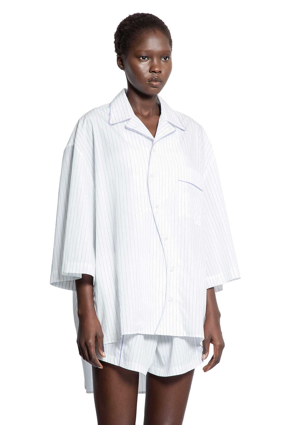 SSHEENA Baseball Stripped Shirt, view 2