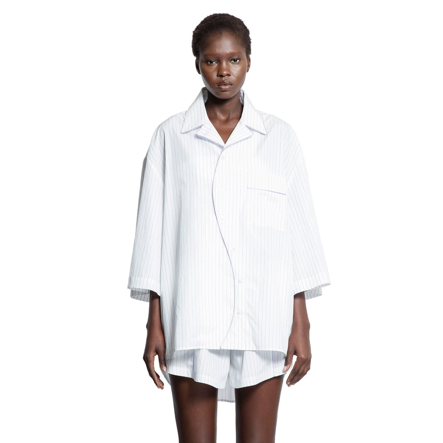 SSHEENA Baseball Stripped Shirt, view 5