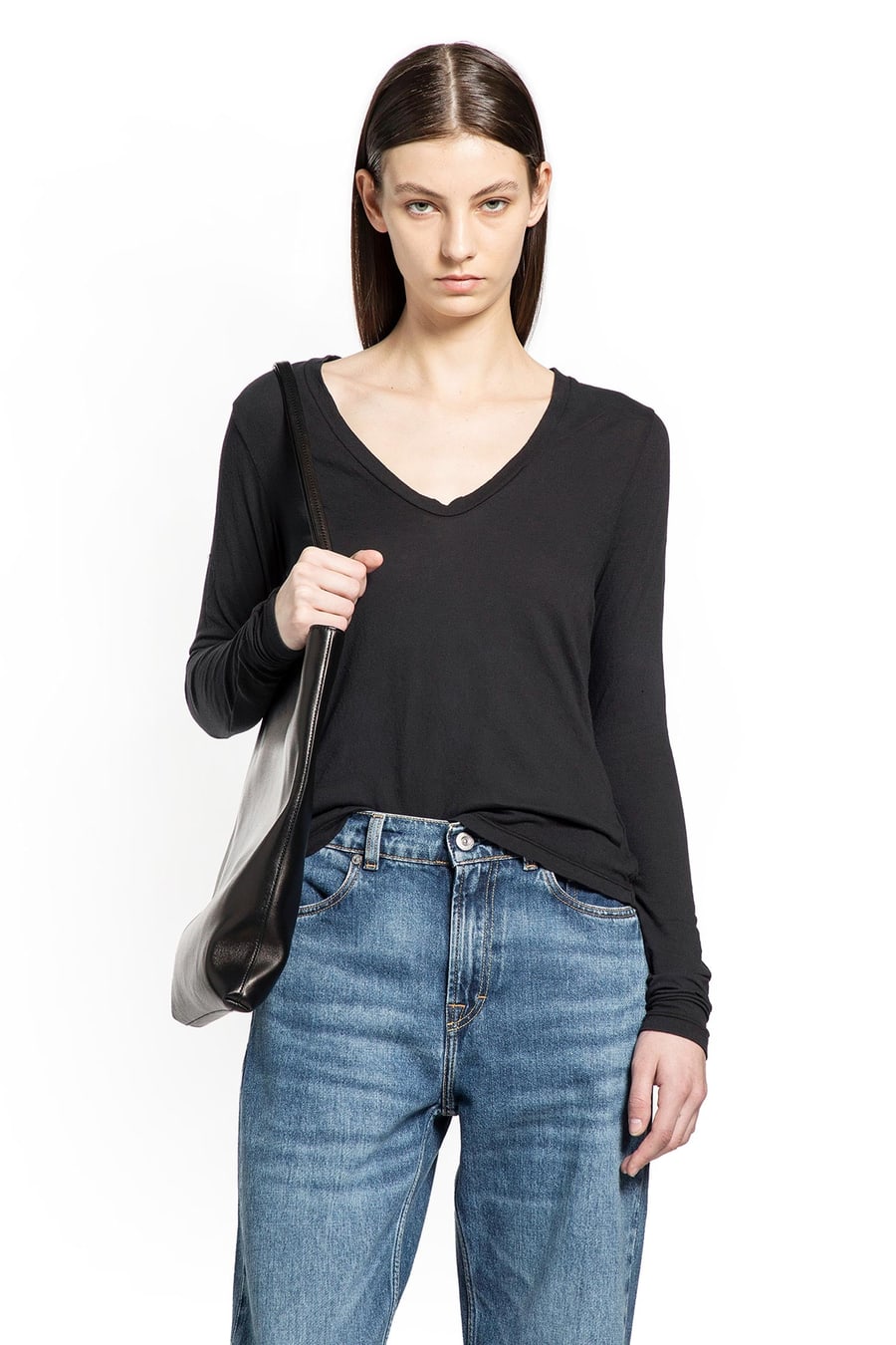 JAMES PERSE Deep V L/S Tee