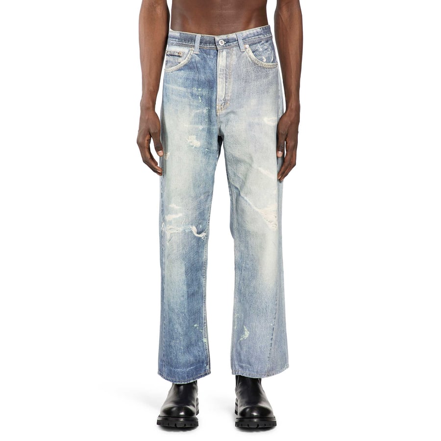Our Legacy Digital Denim Print Third Cut Jeans, view 6