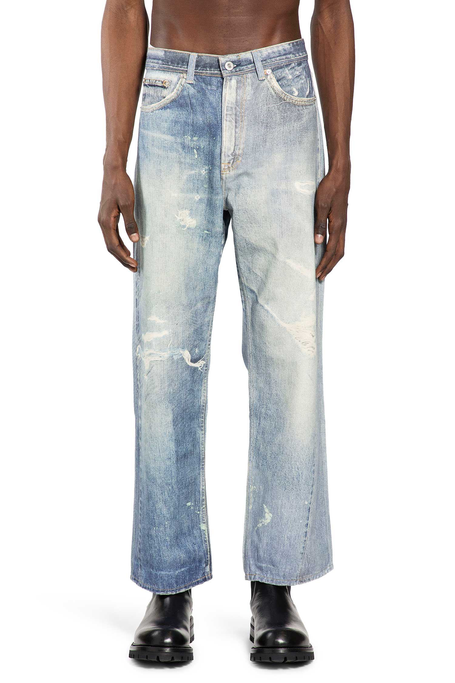 Our Legacy Digital Denim Print Third Cut Jeans, view 2