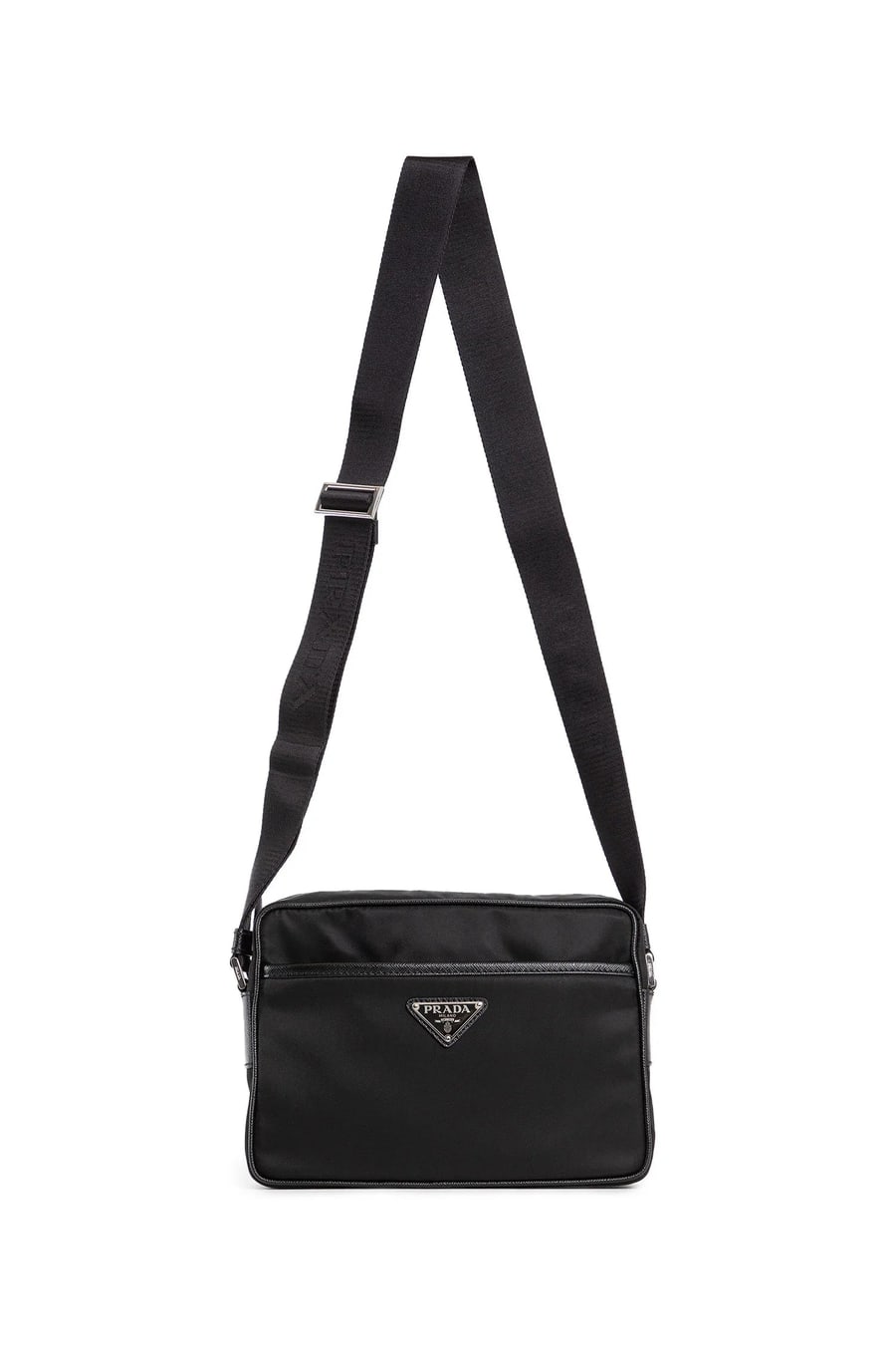 Prada Nylon And Saffiano Leather Shoulder Bag