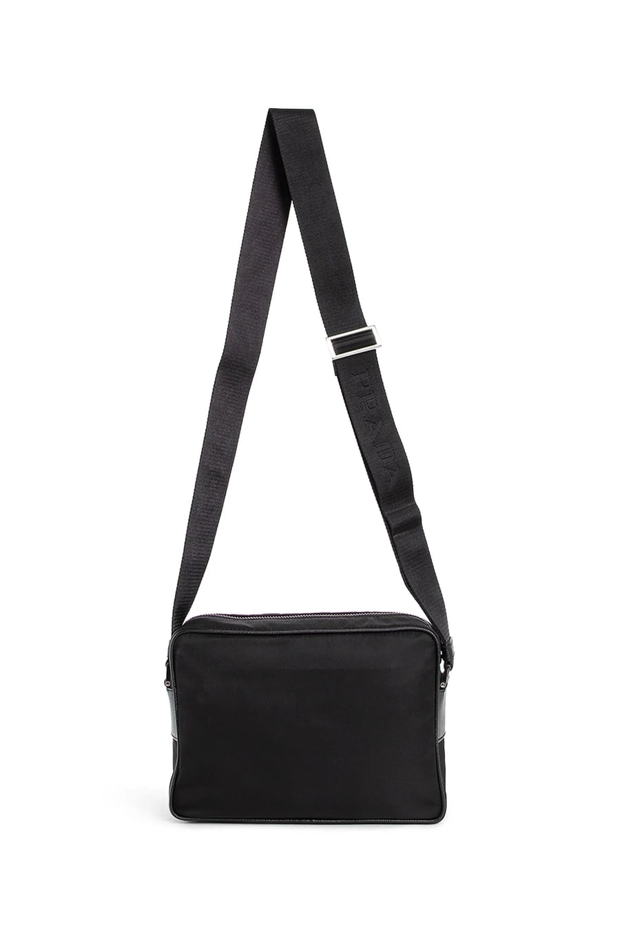 Prada Nylon And Saffiano Leather Shoulder Bag, view 3