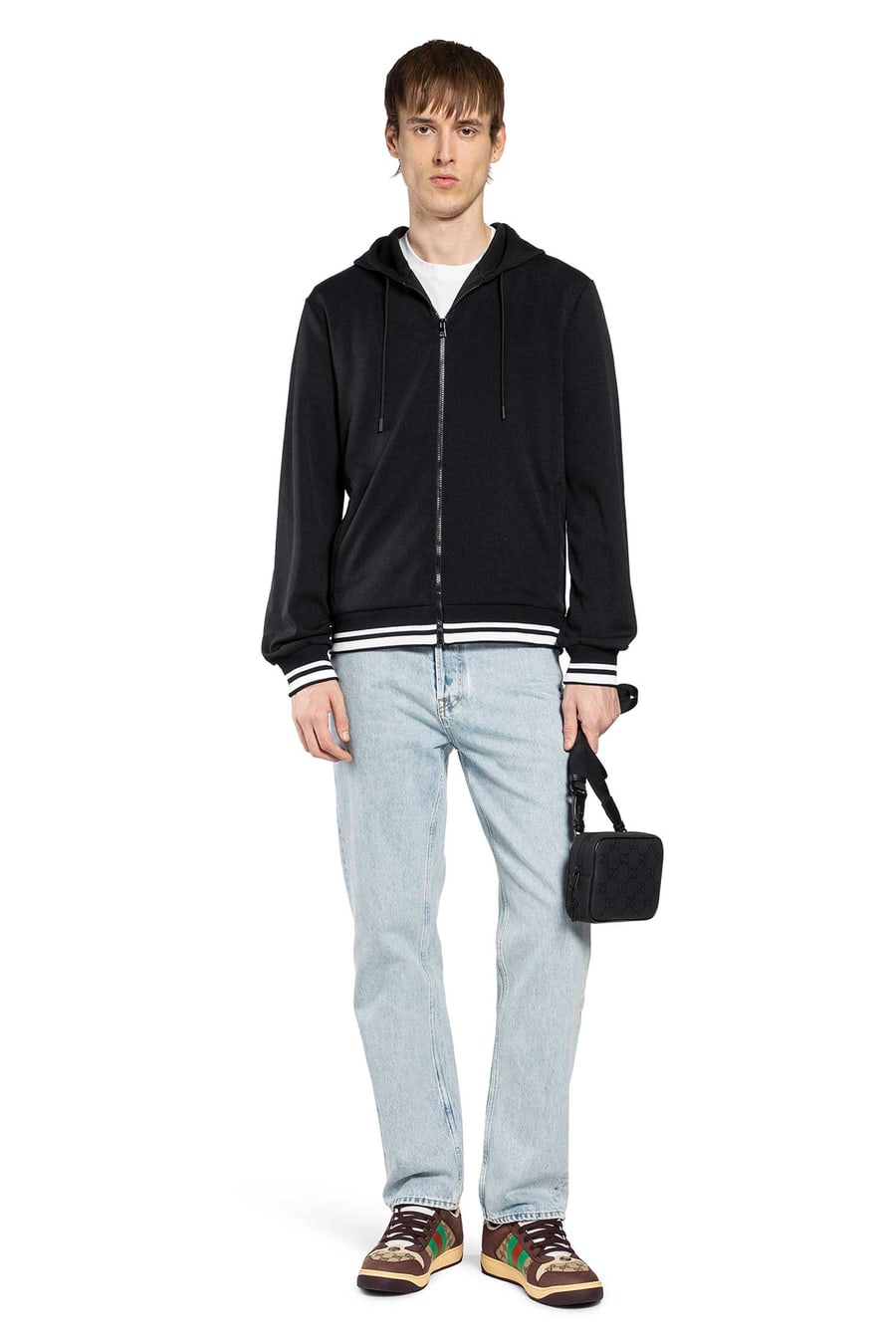 Gucci Technical Jersey Zip-Up hoodie, view 5