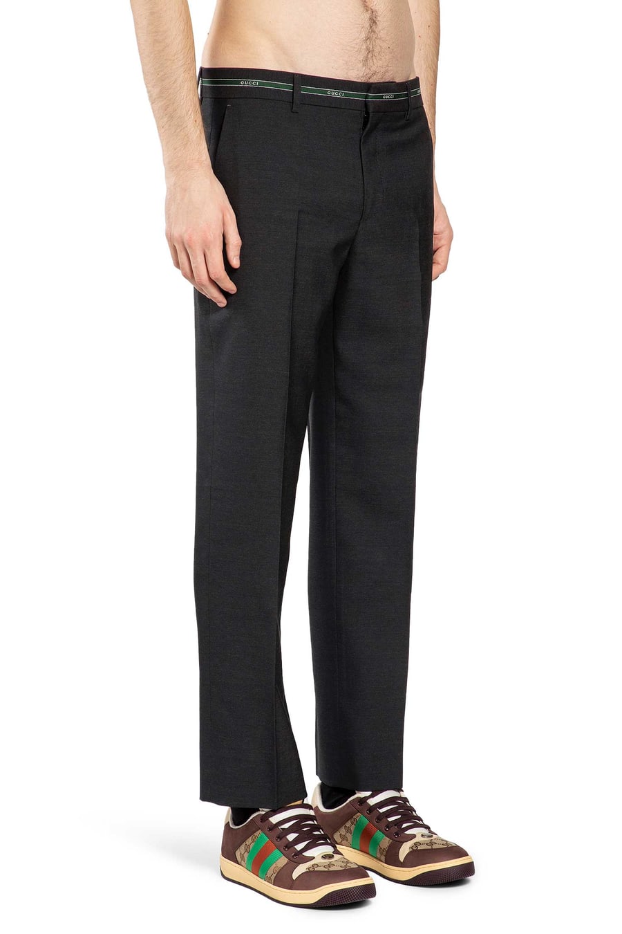 Gucci Wool Straight Leg Pants, view 3