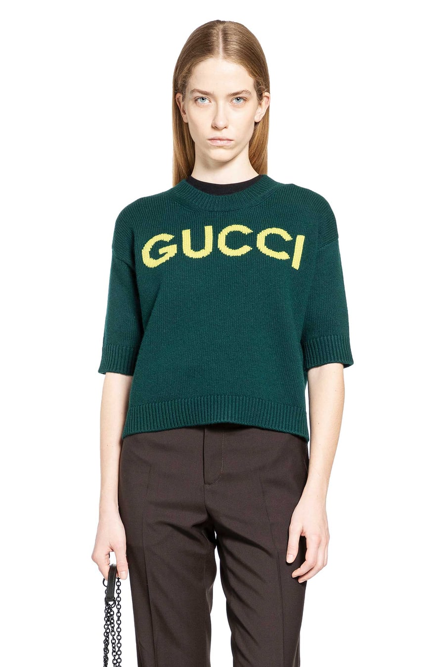 Gucci Gucci Intarsia Wool Top