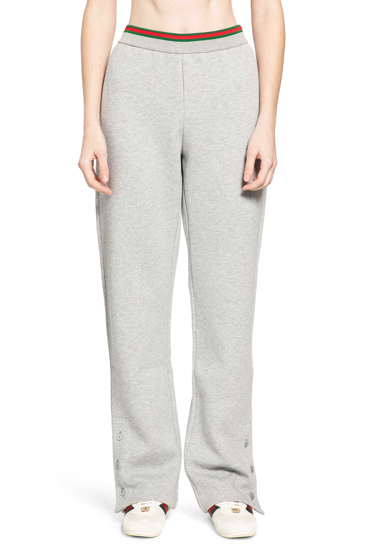Gucci Cotton jersey leisure trousers with Web, view 2