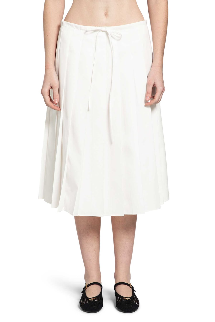 Prada Pleated Midi Skirt, view 2