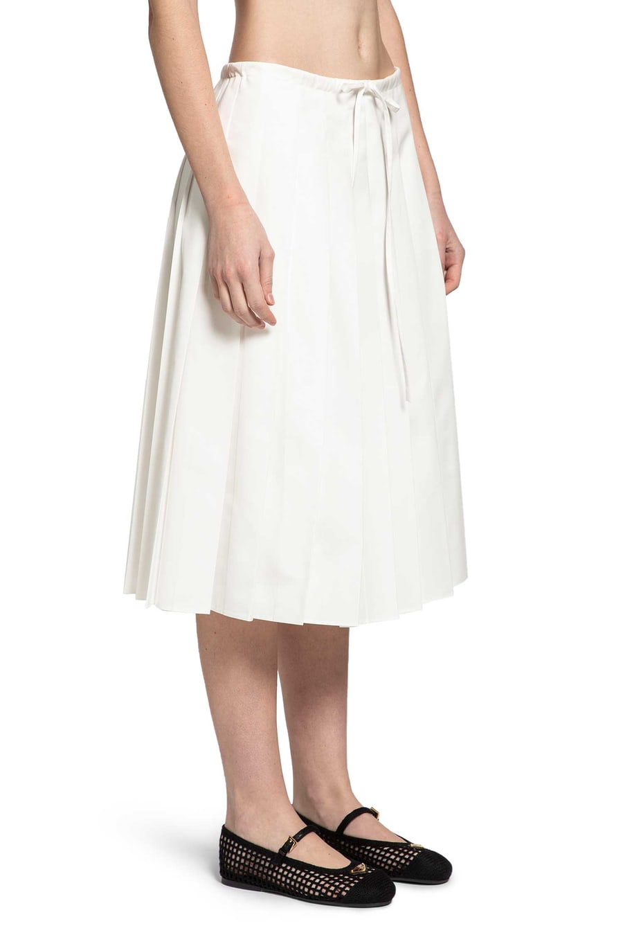 Prada Pleated Midi Skirt, view 3