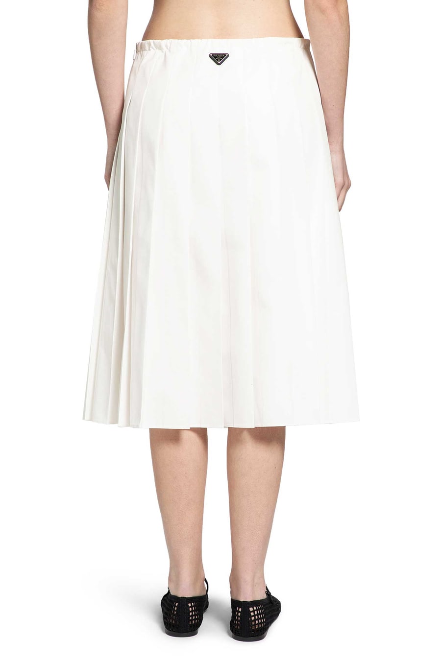 Prada Pleated Midi Skirt, view 4