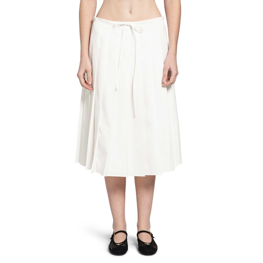 Prada Pleated Midi Skirt, view 6