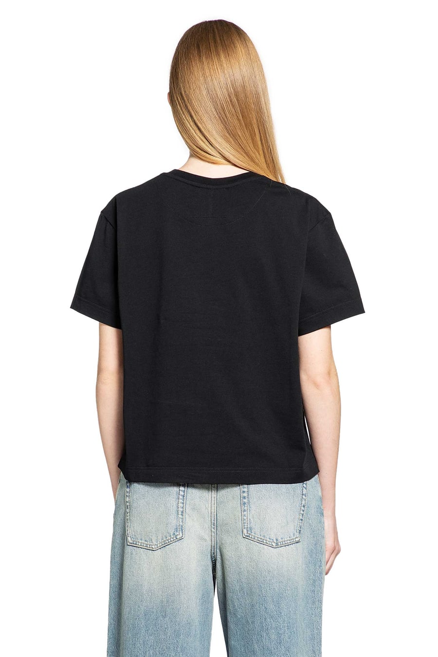 MCQUEEN Boxy Velvet Logo Tee, view 4