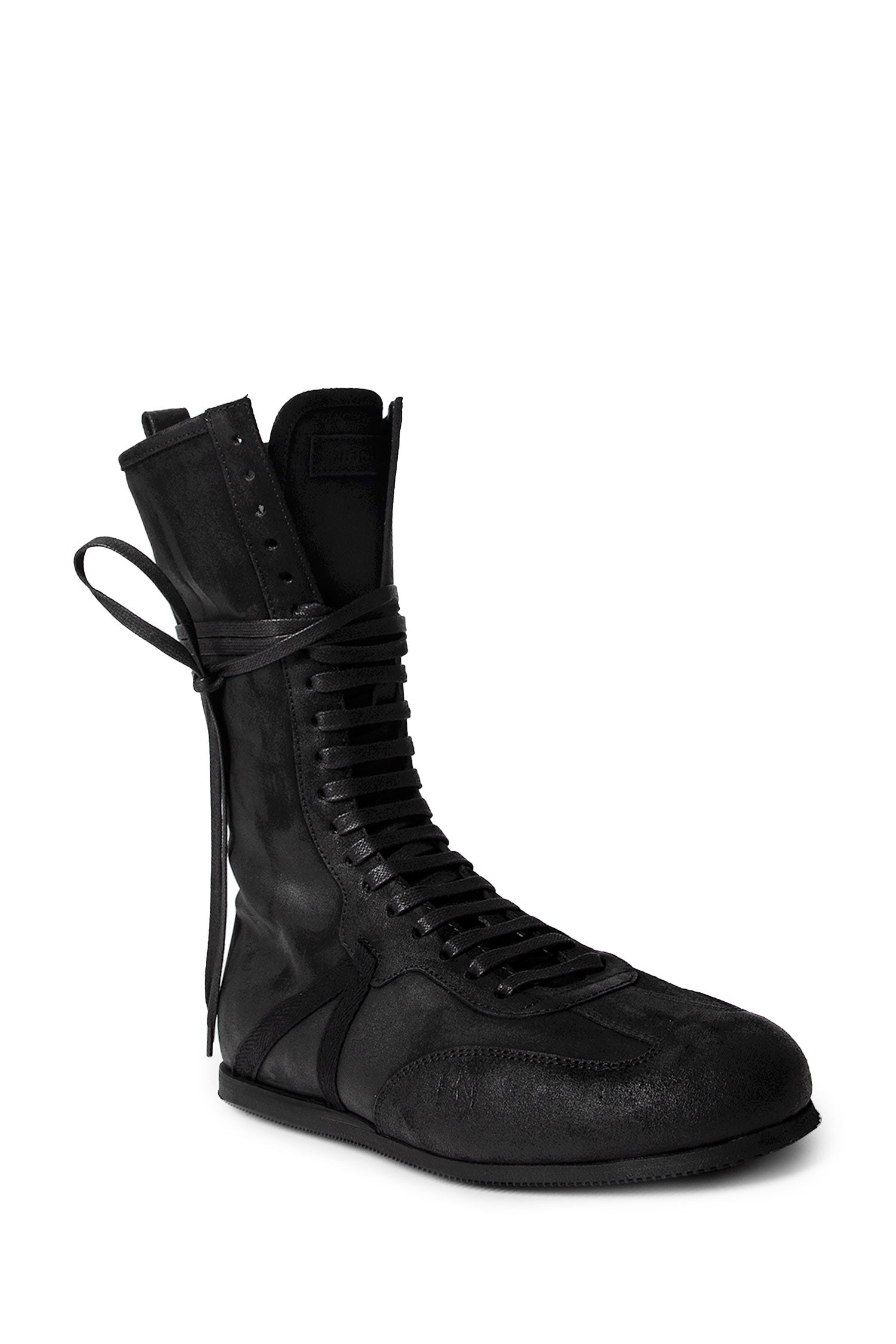 Ann Demeulemeester Fides Soft High-Top Boxing Sneakers, view 2