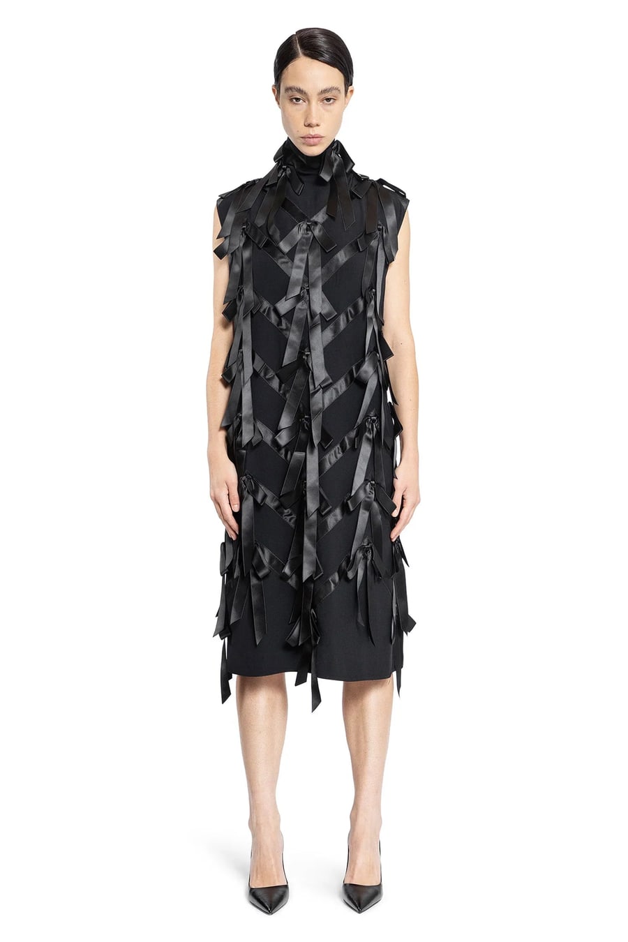 Prada Sablé Dress with Bows, view 2