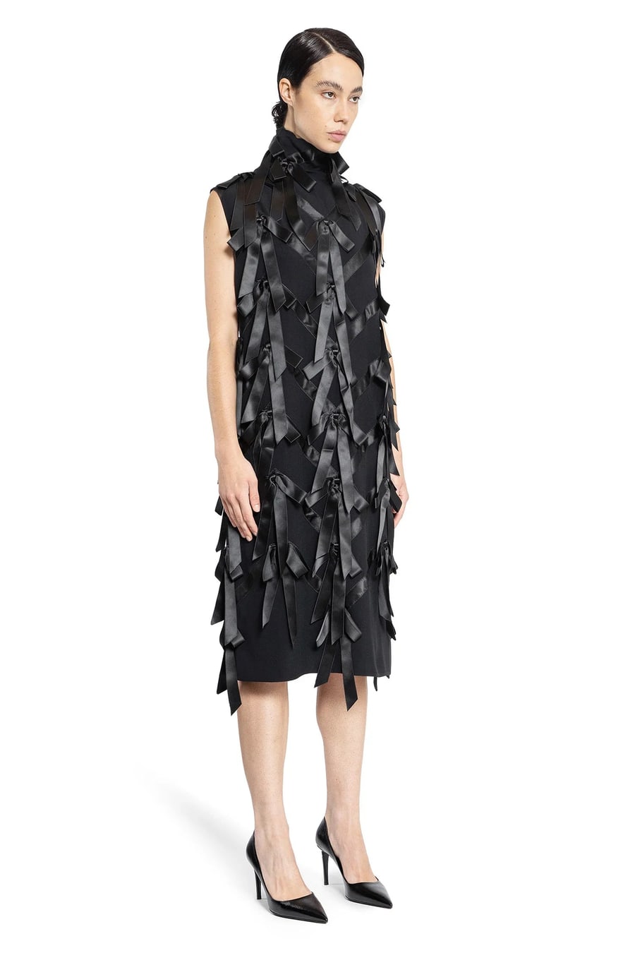 Prada Sablé Dress with Bows, view 3