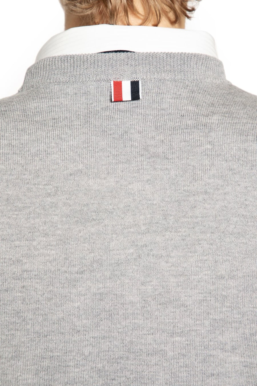 Thom Browne Hector 4-Bar Sweater, view 4