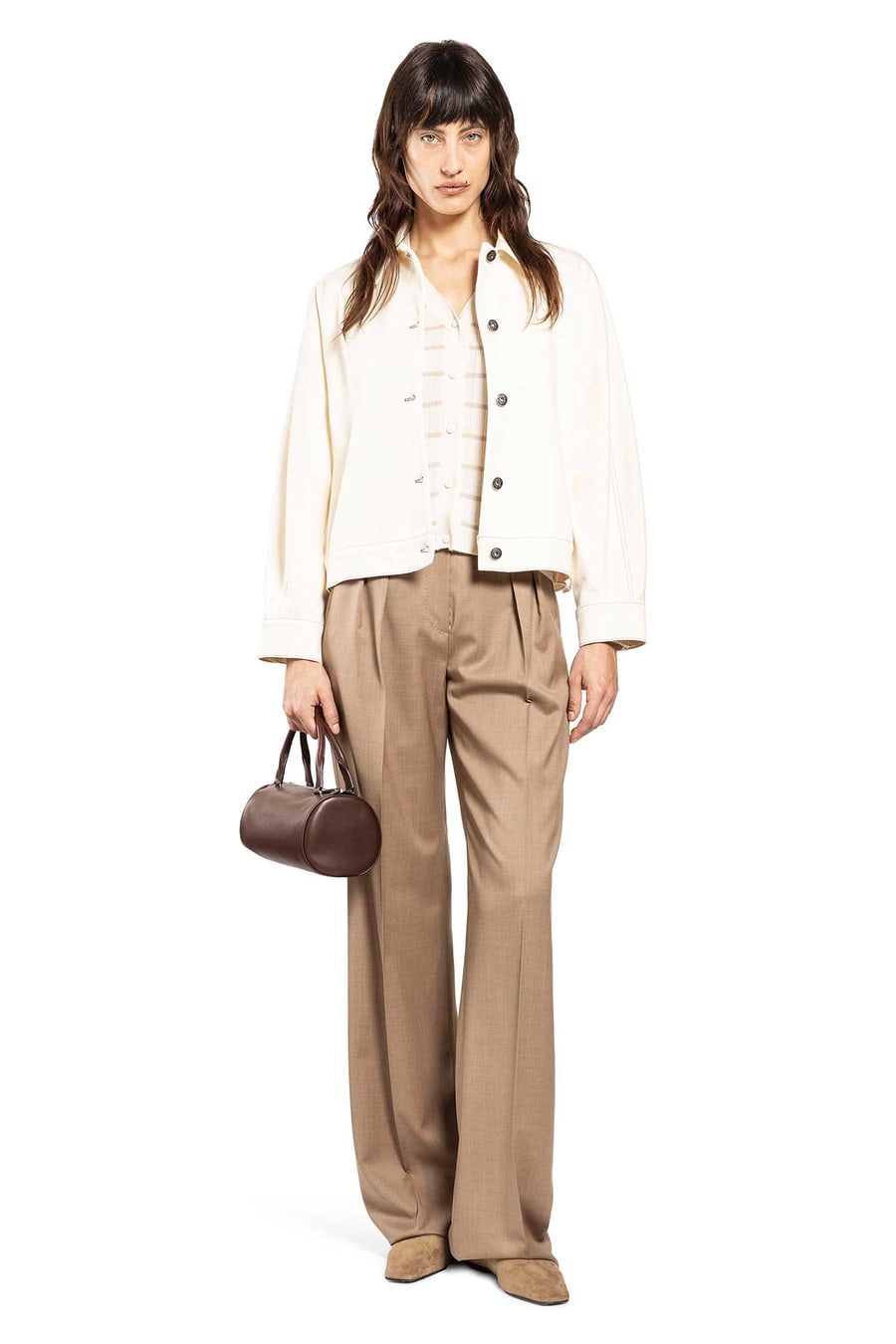 Max Mara Wool Twill Trousers, view 6