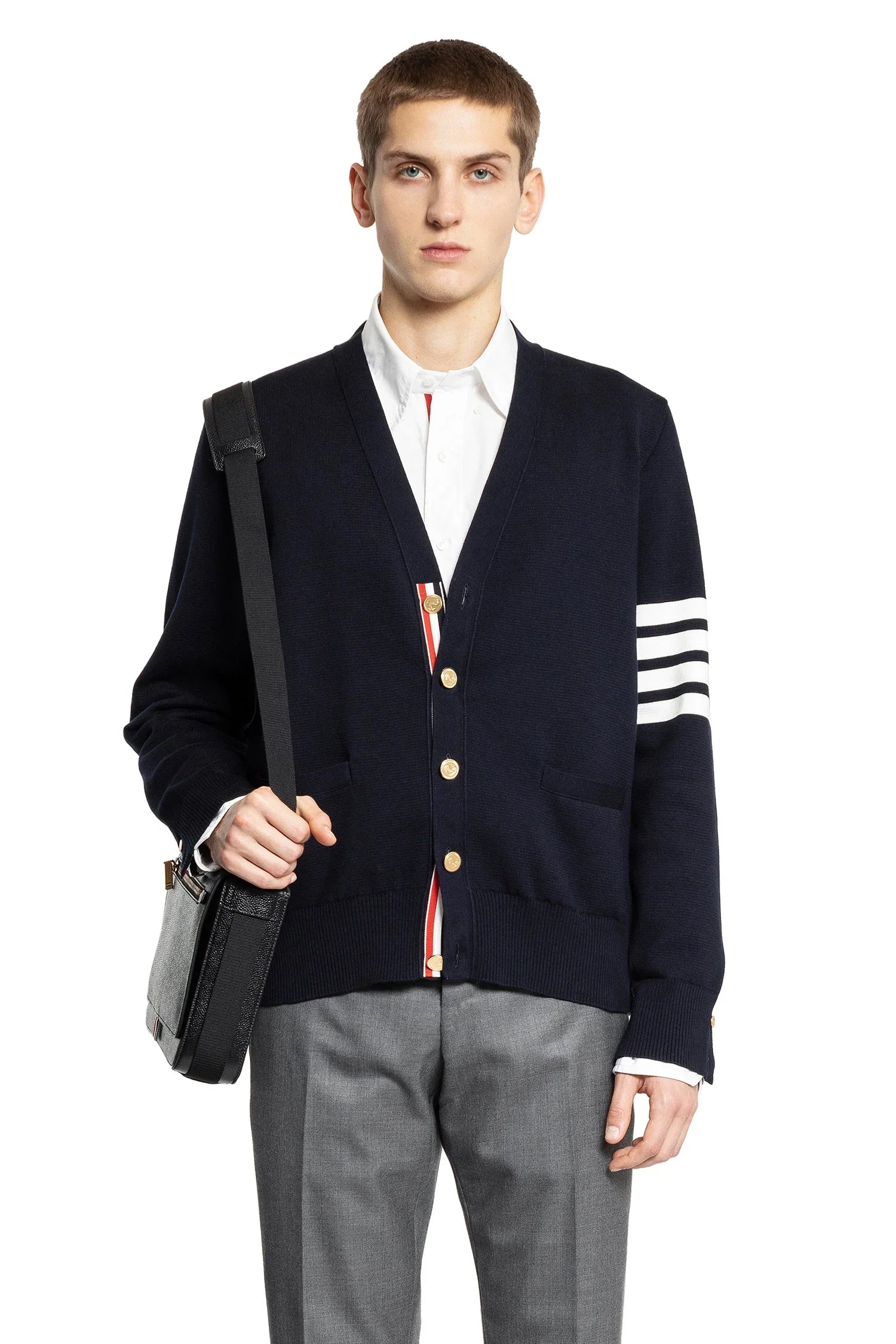 Thom Browne Cotton Crêpe Cardigan