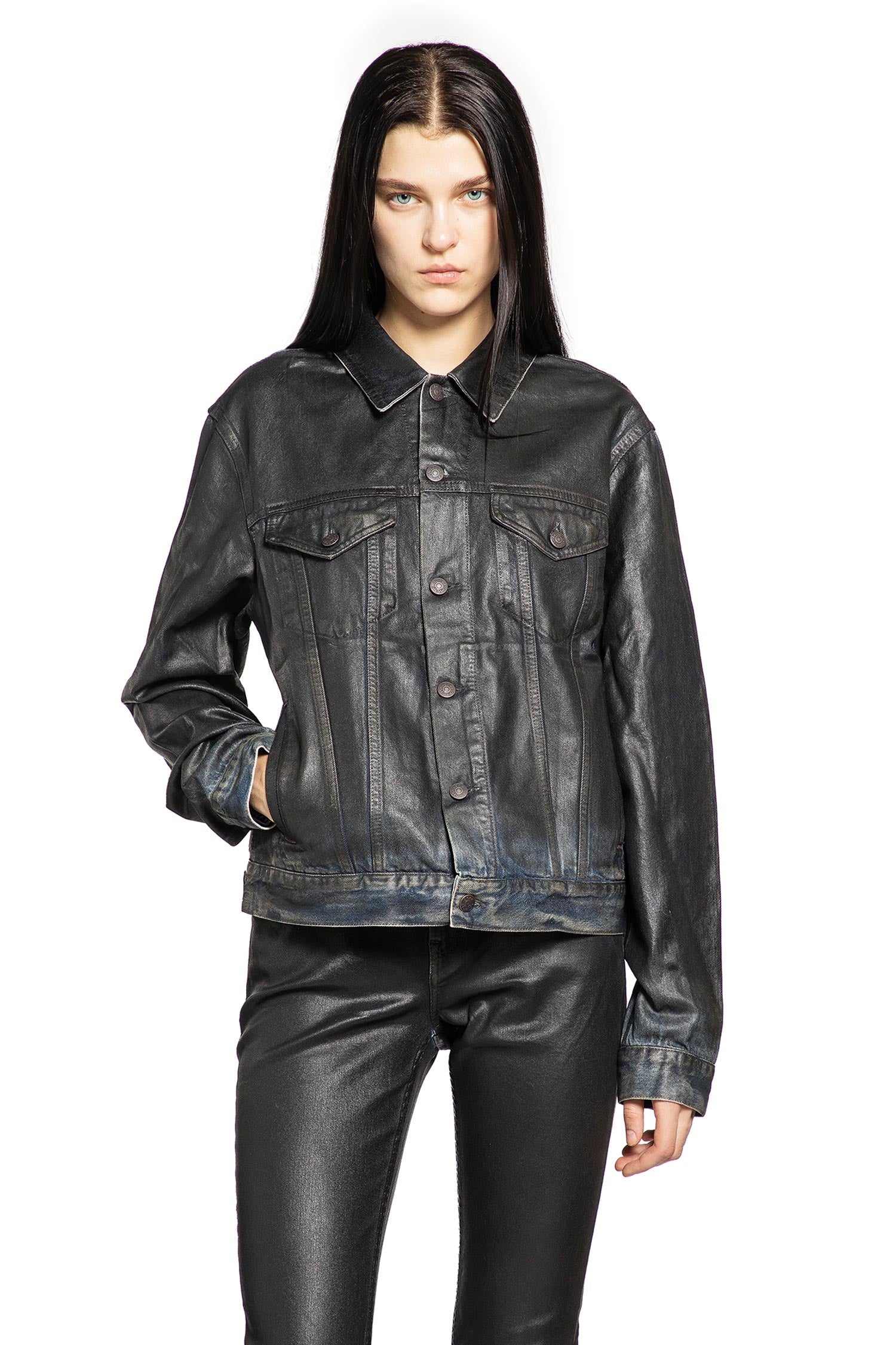 ACNE STUDIOS Coated Denim Jacket