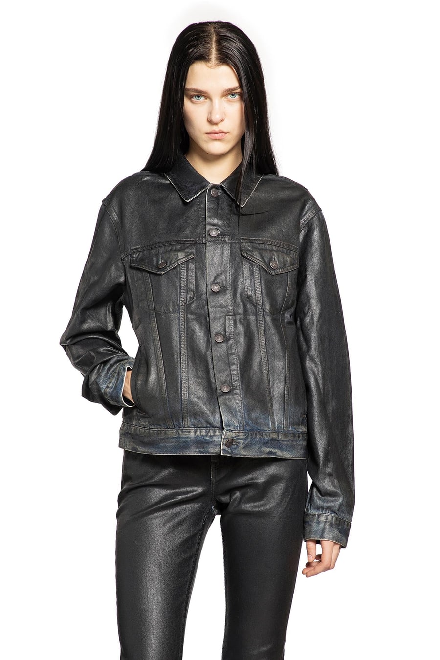 ACNE STUDIOS Coated Denim Jacket